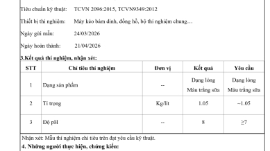 Kết Quả Thử Nghiệm Primer 35 
