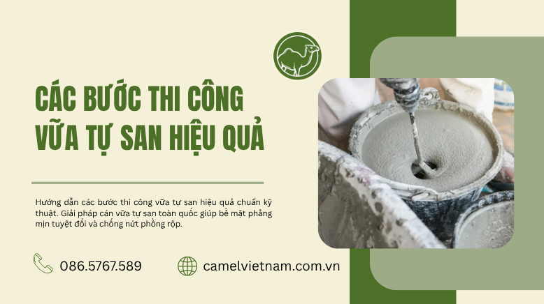 Các Bước Thi Công Vữa Tự San Hiệu Quả Tối Ưu Độ Bền Công Trình